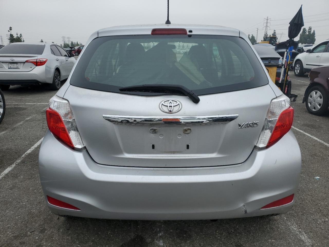 2013 Toyota Yaris VIN JTDKTUD34DD549436 Copart auction photo, front end damage thumbnail 6
