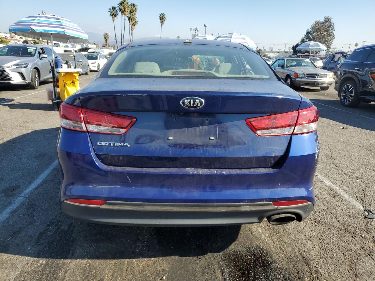 2016 KIA Optima VIN 5XXGT4L3XGG082959 Copart auction photo, side damage thumbnail 6