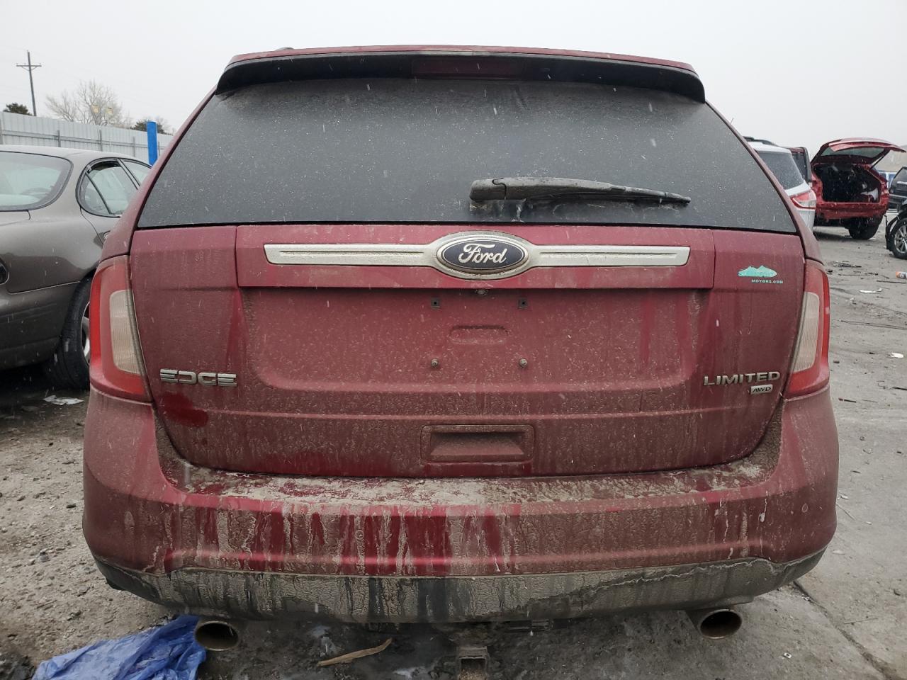 2014 Ford Edge VIN 2FMDK4KC9EBA68860 Copart auction photo, front end / side damage thumbnail 6