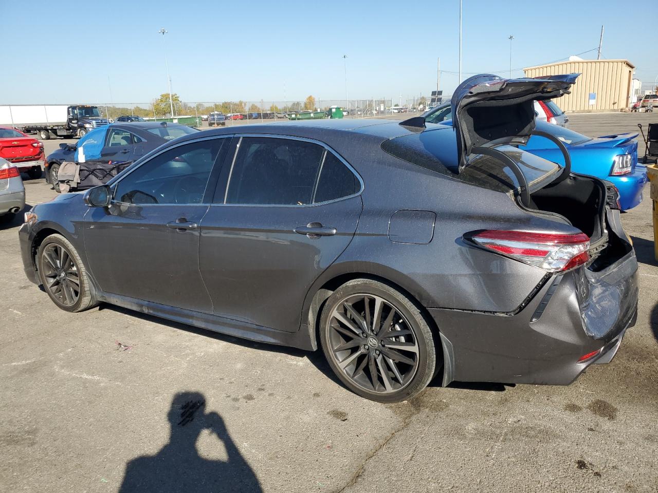 2019 Toyota Camry VIN 4T1B61HK1KU854151 Copart auction photo, rear end damage thumbnail 2