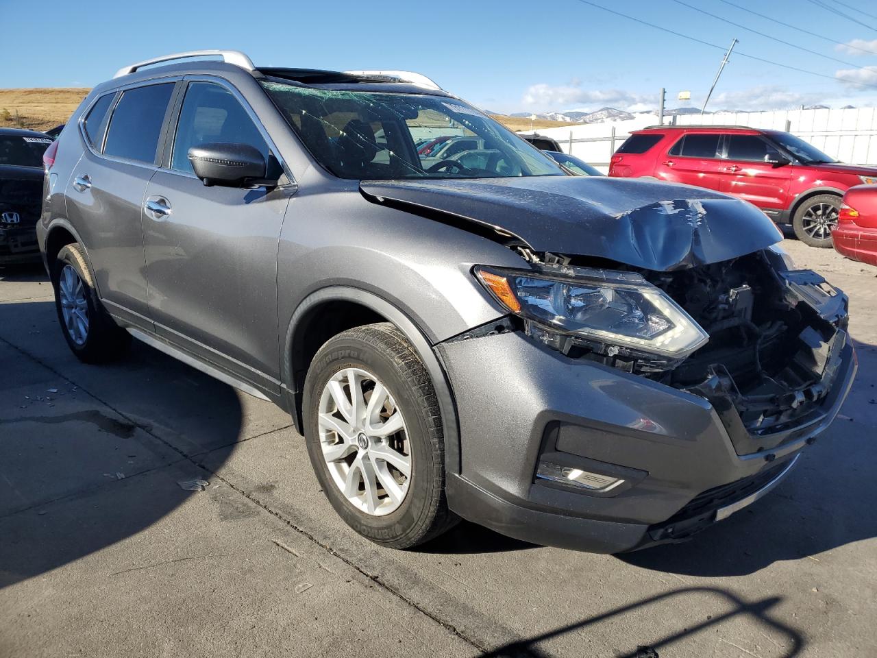 2018 Nissan Rogue VIN JN8AT2MV4JW301919 Copart auction photo, front end damage thumbnail 4