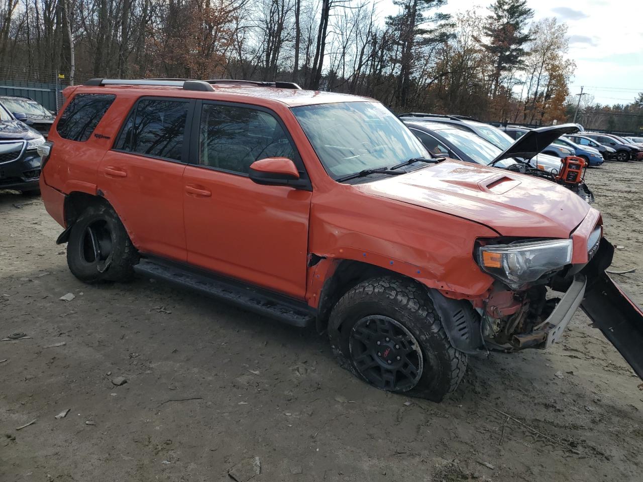 2015 Toyota 4Runner VIN JTEBU5JR3F5256115 Copart auction photo, side / front end damage thumbnail 4