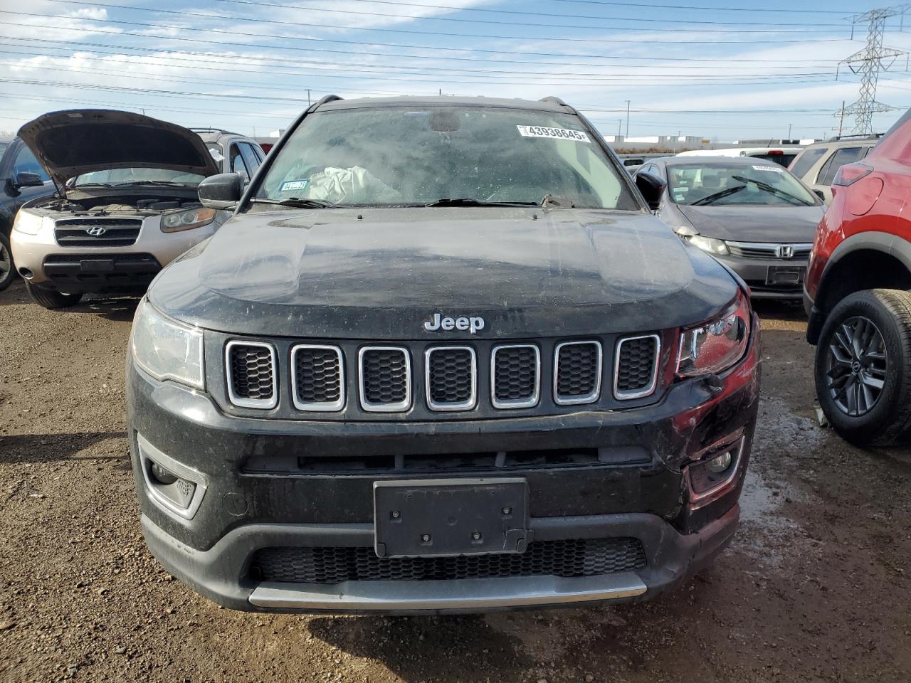 2018 Jeep Compass VIN 3C4NJDCB3JT180277 Copart auction photo, front end damage thumbnail 5