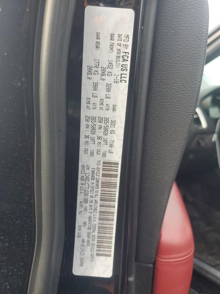 2018 Dodge Durango VIN 1C4SDJCT7JC261988 Copart auction photo, front end damage thumbnail 13