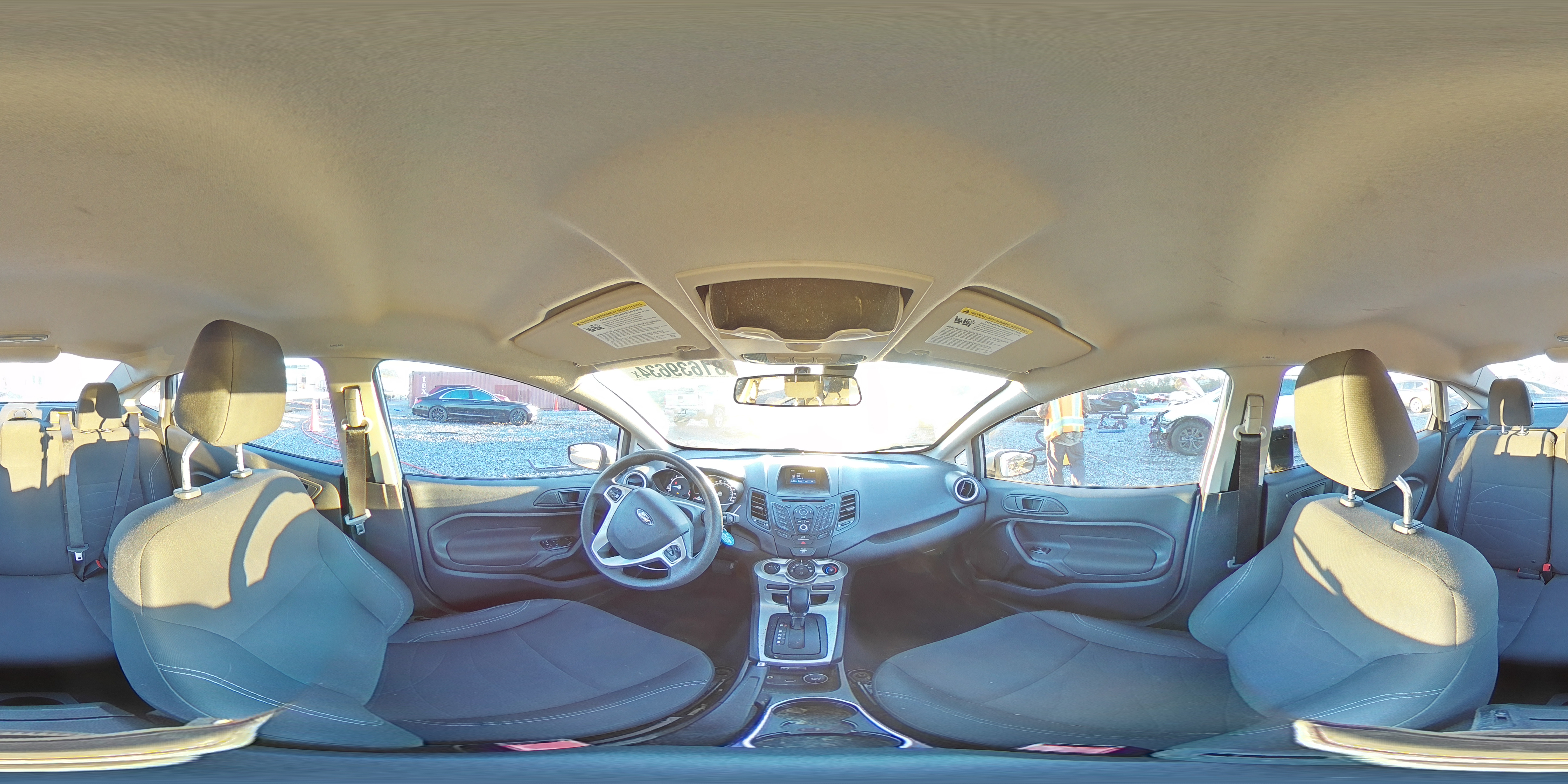 2019 Ford Fiesta VIN 3FADP4BJ0KM103810 Copart auction photo, rear end damage thumbnail 14