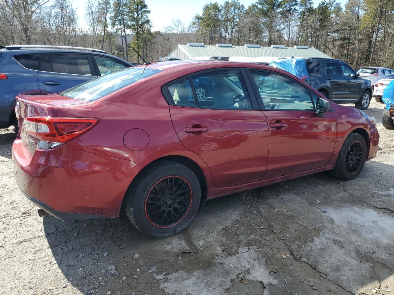 2018 Subaru Impreza VIN 4S3GKAA64J3608542 Copart auction photo, front end / side damage thumbnail 3