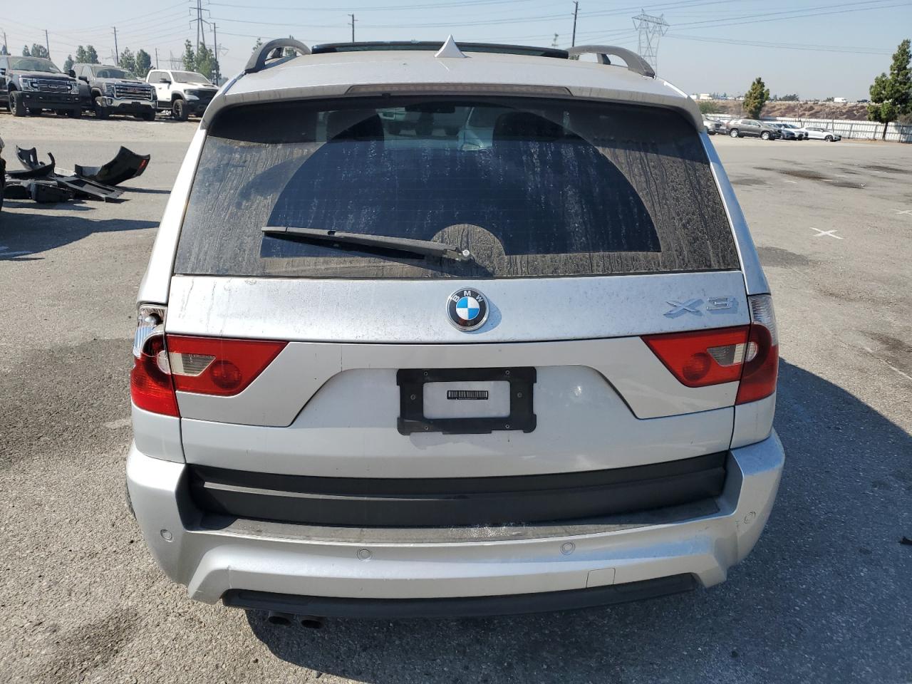 2006 BMW X3 VIN WBXPA93496WD33288 Copart auction photo, side / undercarriage damage thumbnail 6