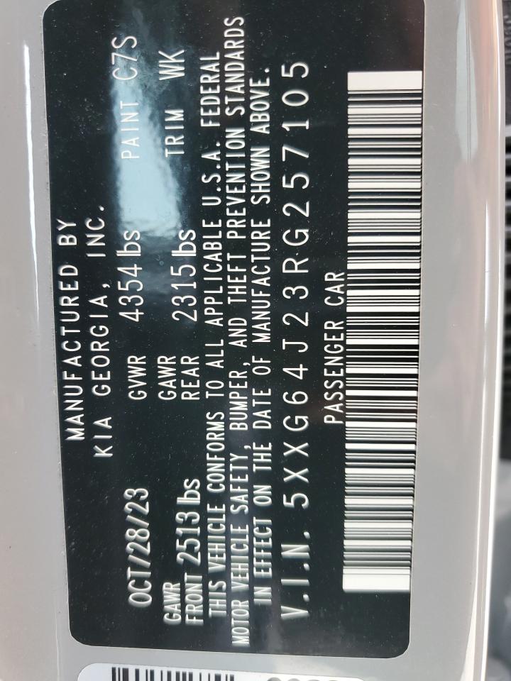2024 KIA K5 VIN 5XXG64J23RG257105 Copart auction photo, all over damage thumbnail 15