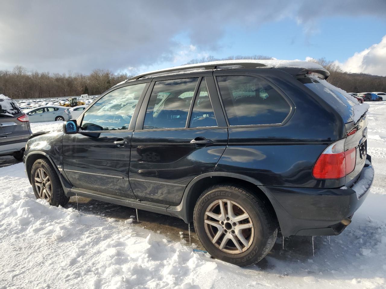 2006 BMW X5 VIN 5UXFA13556LY41161 Copart auction photo, front end / side damage thumbnail 2
