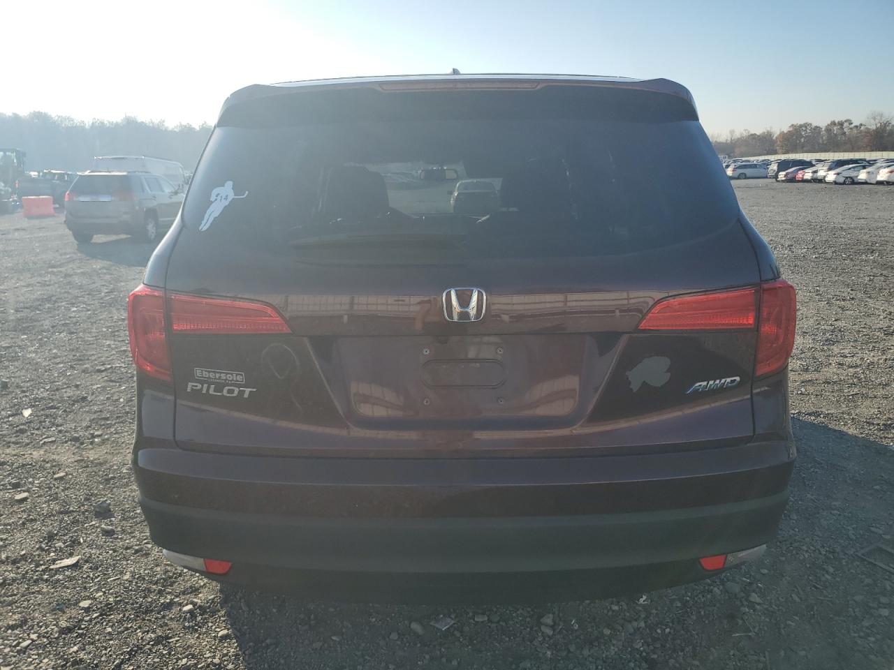2016 Honda Pilot VIN 5FNYF6H52GB082619 Copart auction photo, front end / mechanical damage thumbnail 6