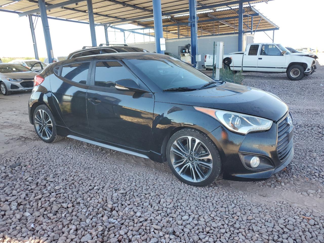 2015 Hyundai Veloster VIN KMHTC6AE2FU235420 Copart auction photo, mechanical / minor dent/scratches damage thumbnail 4