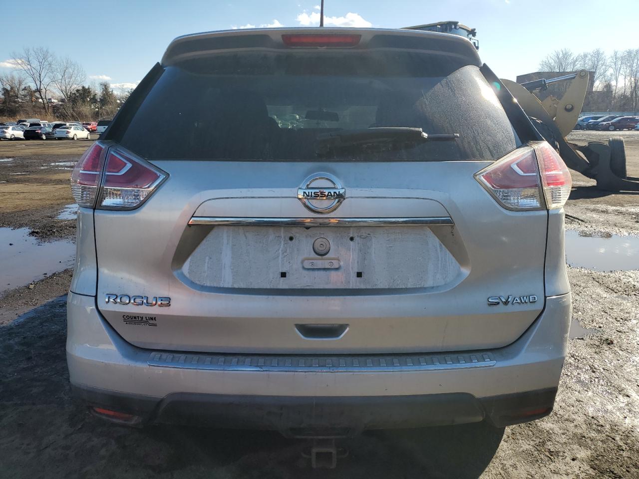 2015 Nissan Rogue VIN KNMAT2MV1FP505333 Copart auction photo, side / front end damage thumbnail 6