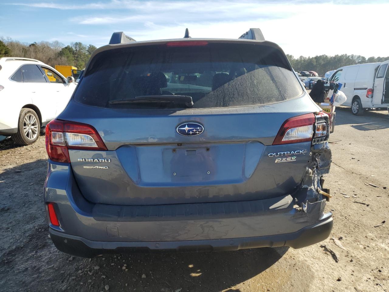 2017 Subaru Outback VIN 4S4BSANC4H3344500 Copart auction photo, front end / rear end damage thumbnail 6
