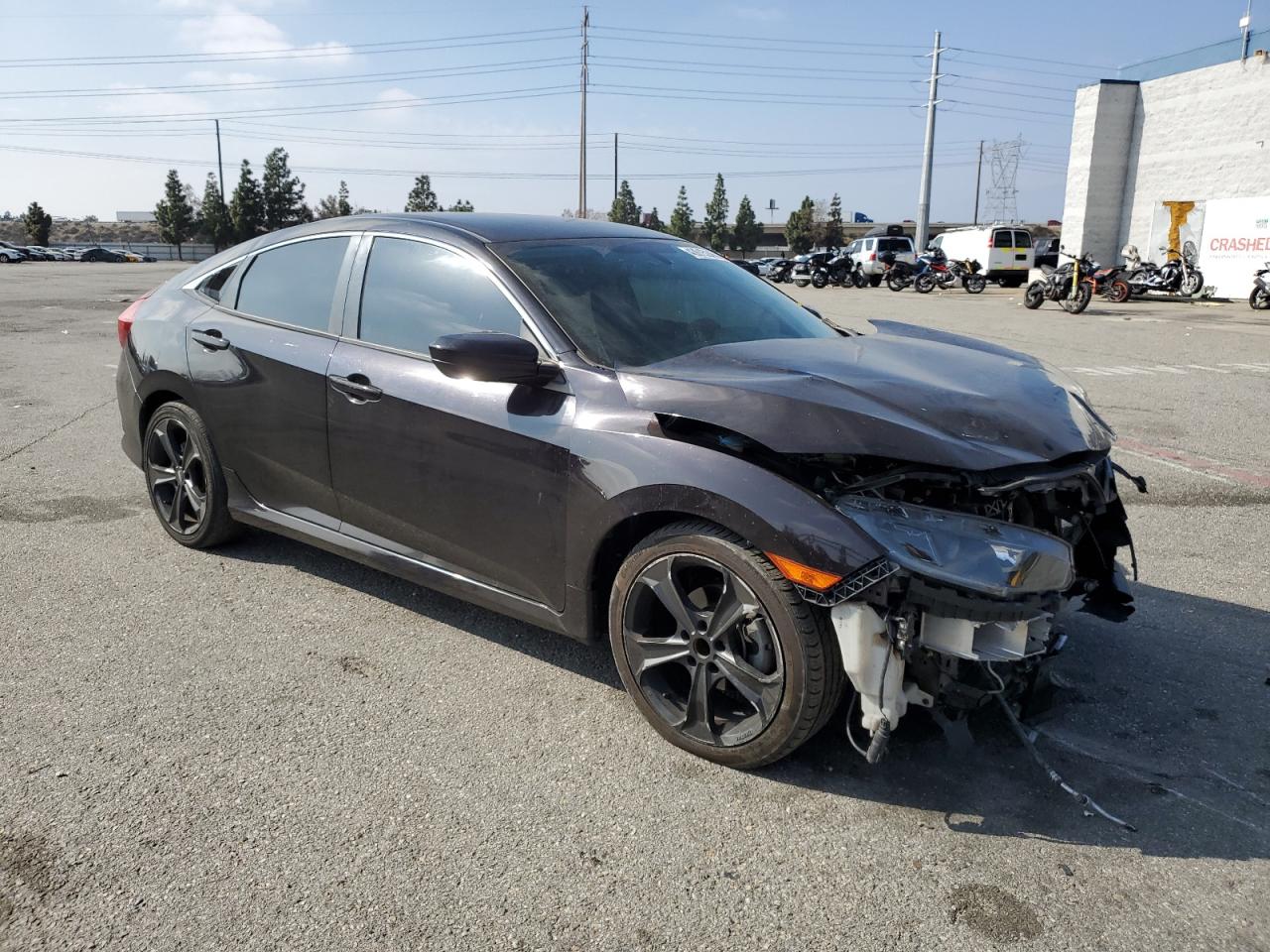 2016 Honda Civic VIN 19XFC2F50GE232356 Copart auction photo, front end damage thumbnail 4