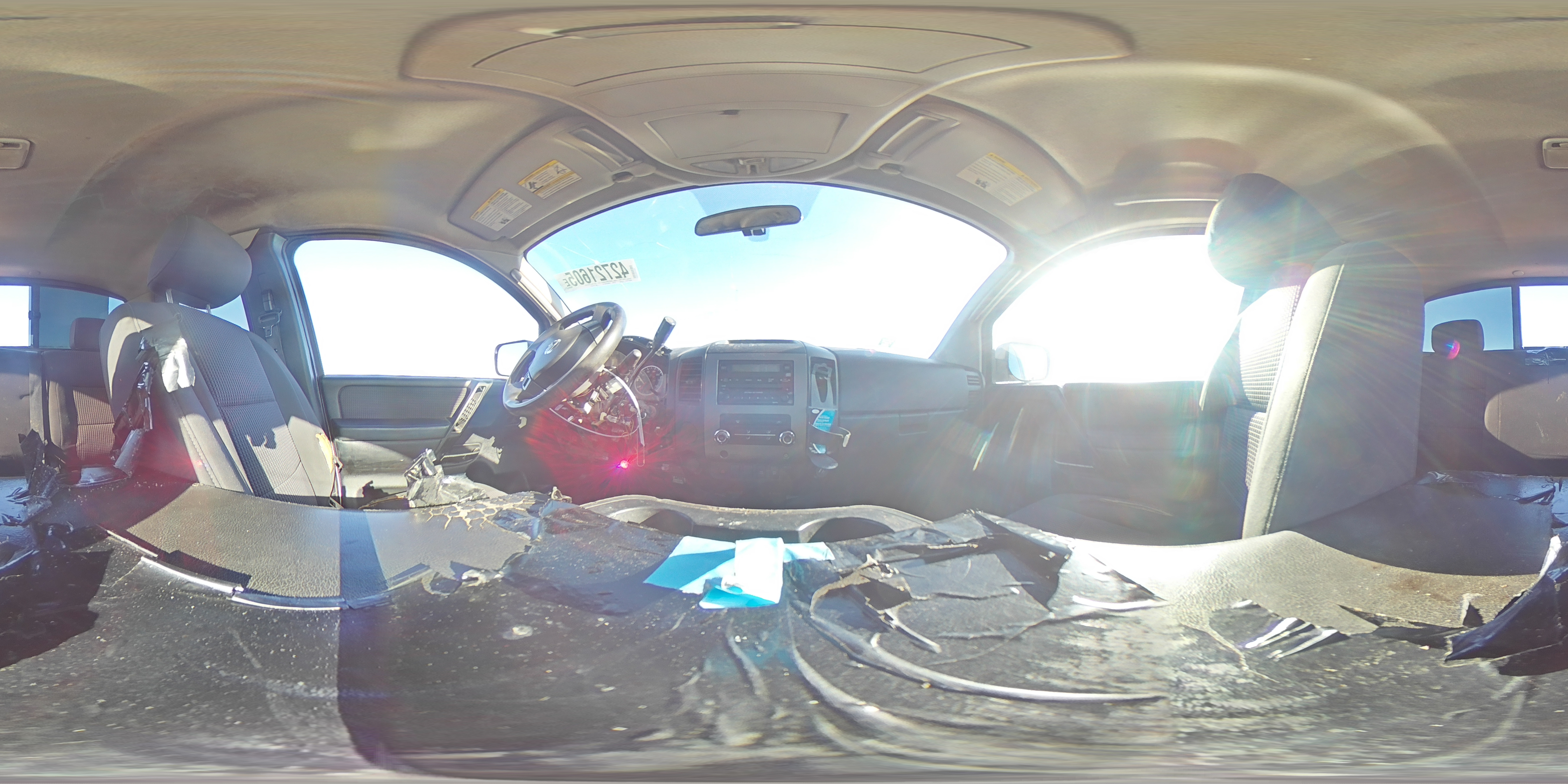 2010 Nissan Titan VIN 1N6BA0CH5AN317913 Copart auction photo, all over damage thumbnail 13