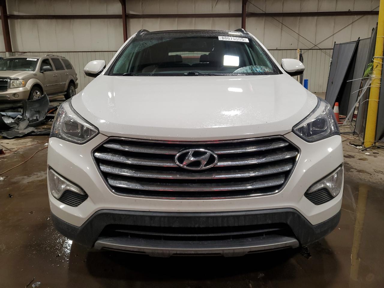 2014 Hyundai Santa Fe VIN KM8SRDHF2EU080296 Copart auction photo, rear end damage thumbnail 5
