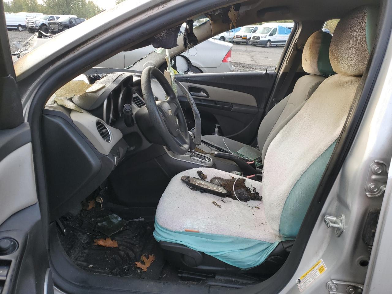 2011 Chevrolet Cruze VIN 1G1PE5S98B7275840 Copart auction photo, burn - engine / burn - interior damage thumbnail 7