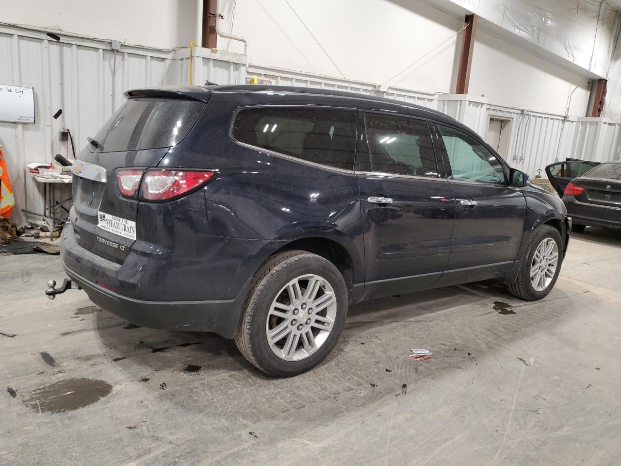 2015 Chevrolet Traverse VIN 1GNKVGKD9FJ378833 Copart auction photo, front end / side damage thumbnail 3