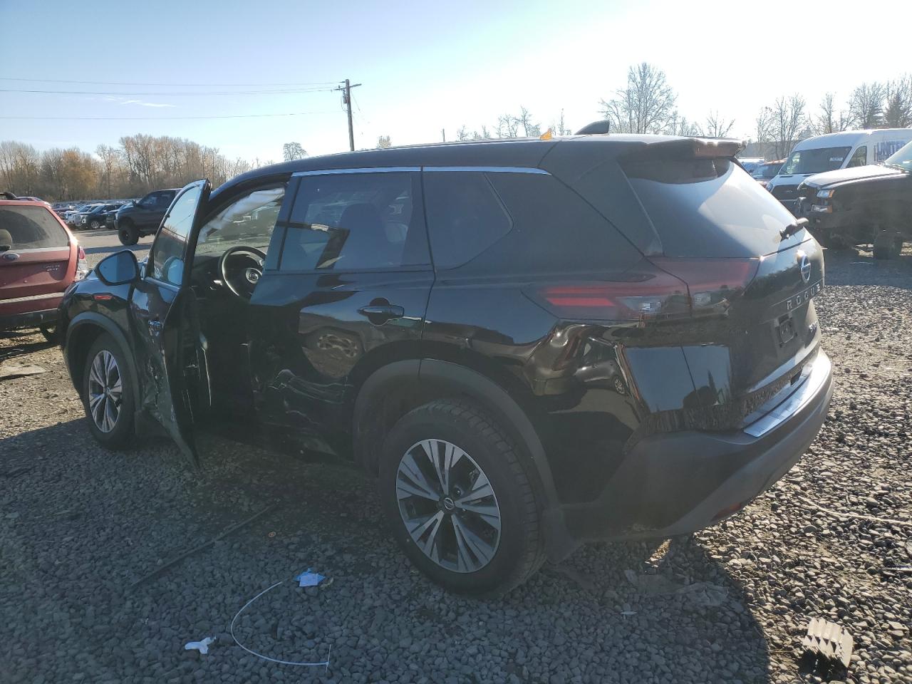 2021 Nissan Rogue VIN JN8AT3BB1MW234344 Copart auction photo, side / undercarriage damage thumbnail 2