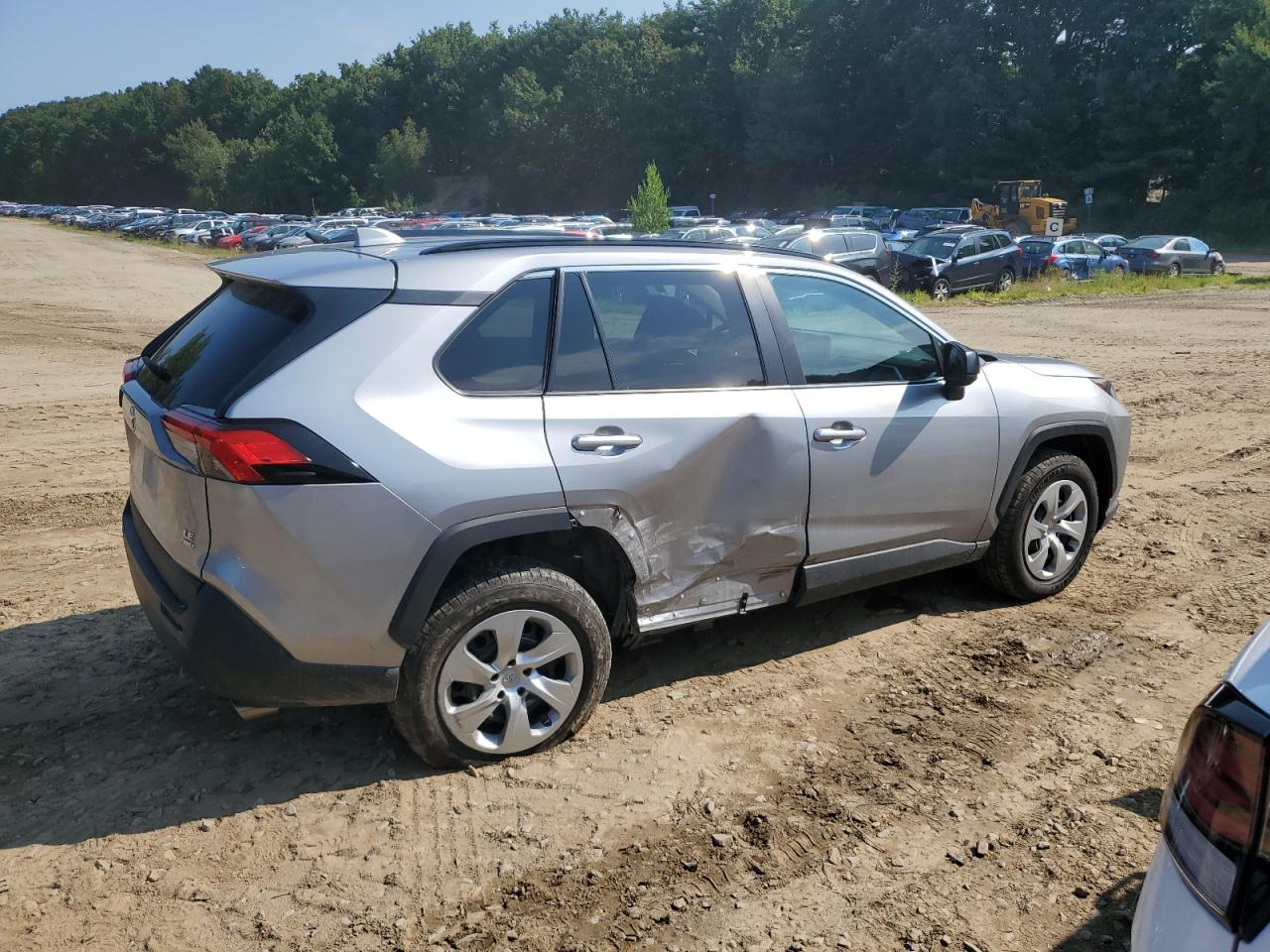 2020 Toyota RAV 4 VIN 2T3F1RFV5LC135801 Copart auction photo, side damage thumbnail 3