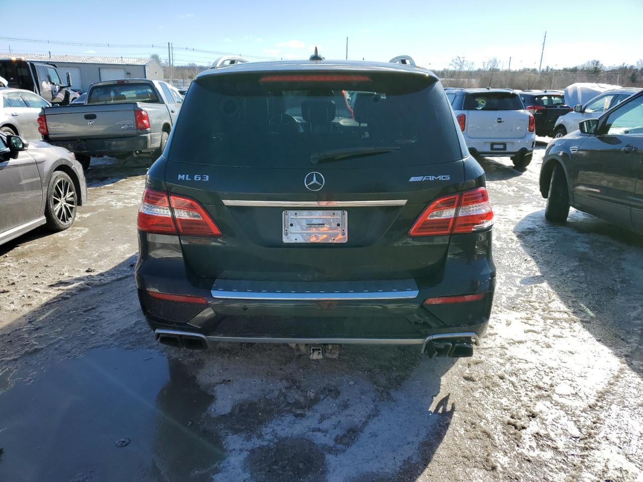 2015 Mercedes-Benz M-klasse VIN 4JGDA7EB1FA473745 Copart auction photo, rear end / side damage thumbnail 6