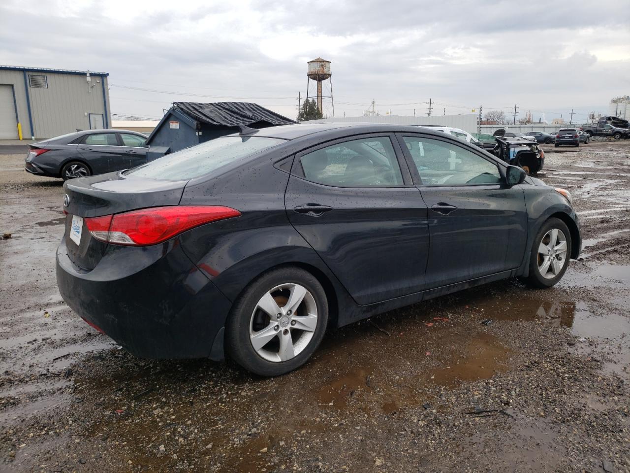 2013 Hyundai Elantra VIN 5NPDH4AE5DH394132 Copart auction photo, rear end / front end damage thumbnail 3
