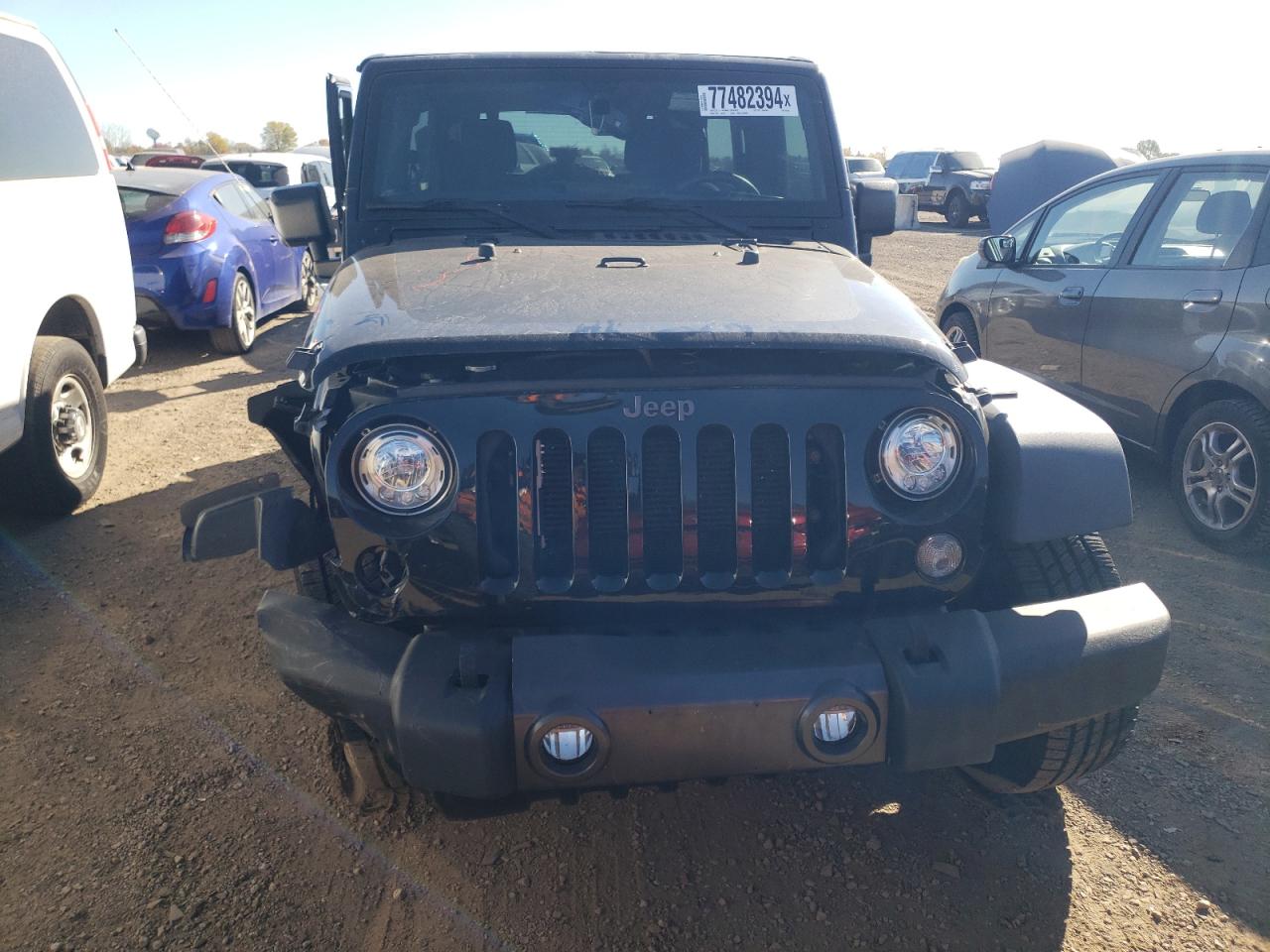 2017 Jeep Wrangler VIN 1C4HJWDG7HL644308 Copart auction photo, side / front end damage thumbnail 5