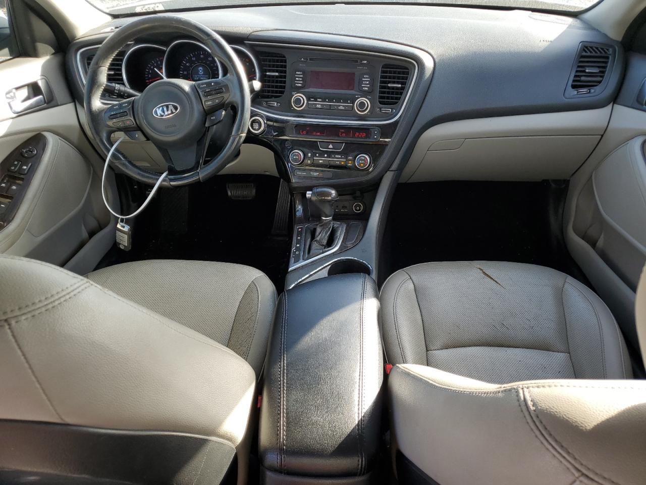 2014 KIA Optima VIN 5XXGN4A71EG319240 Copart auction photo, front end damage thumbnail 8