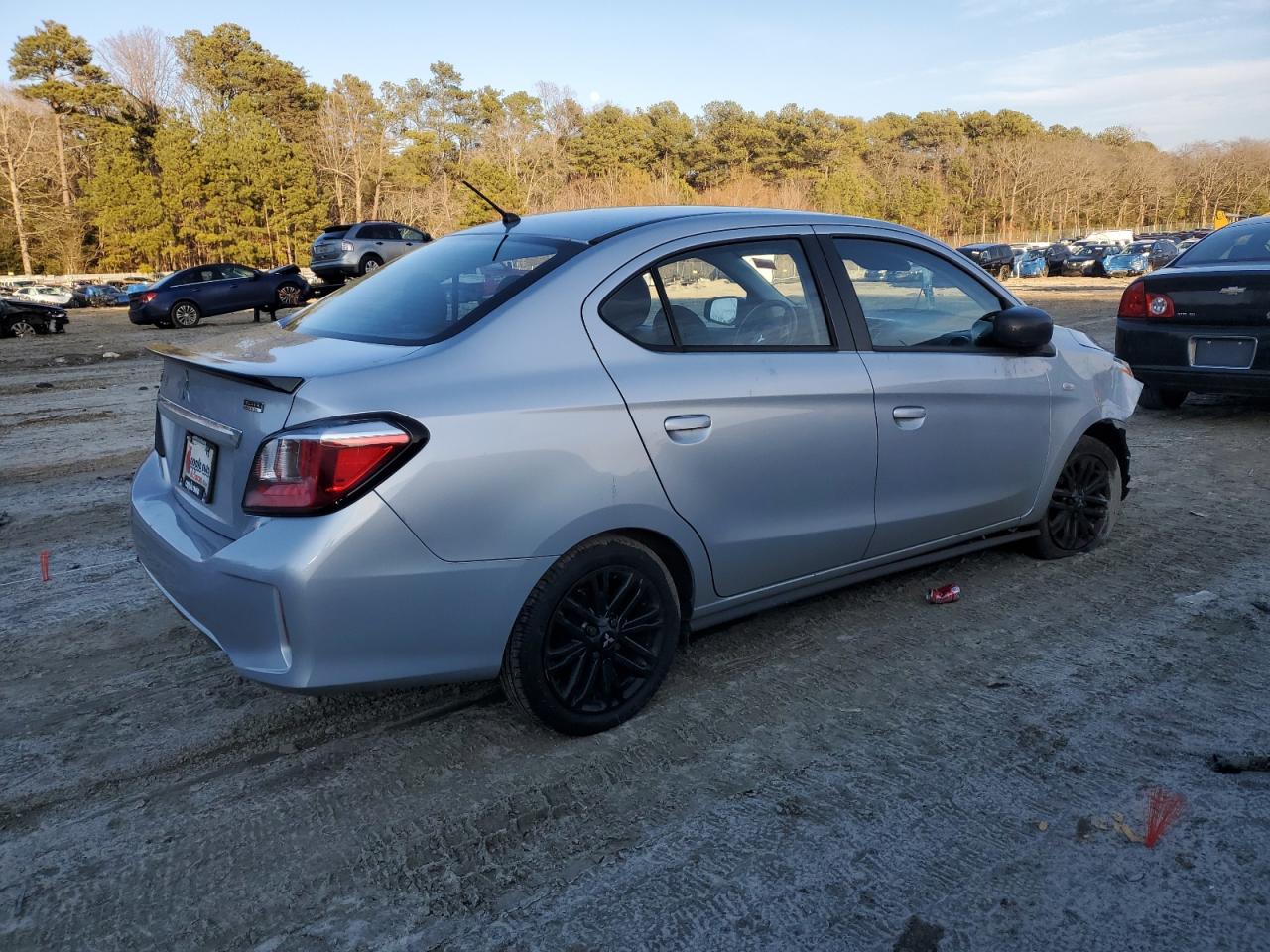 2022 Mitsubishi Mirage VIN ML32FUFJ9NHF06035 Copart auction photo, front end / minor dent/scratches damage thumbnail 3