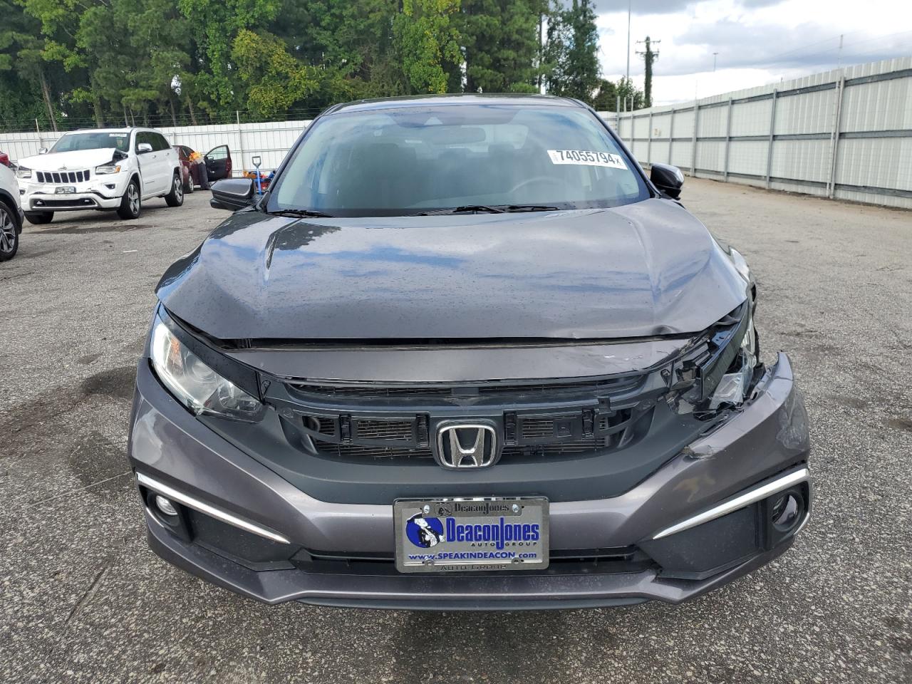 2021 Honda Civic VIN 19XFC1F35ME009816 Copart auction photo, side / front end damage thumbnail 5