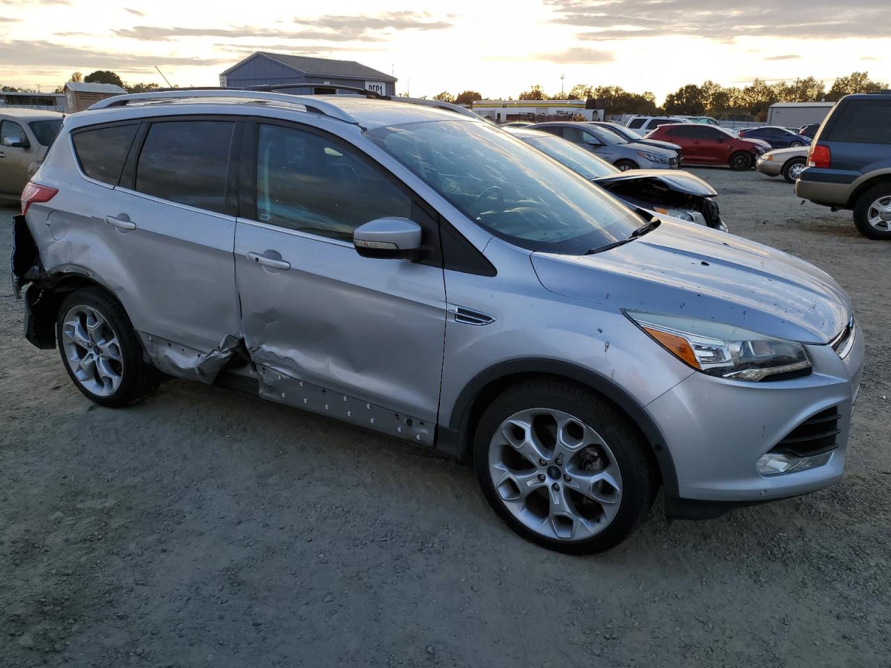 2014 Ford Escape VIN 1FMCU9J94EUA93894 Copart auction photo, side damage thumbnail 4