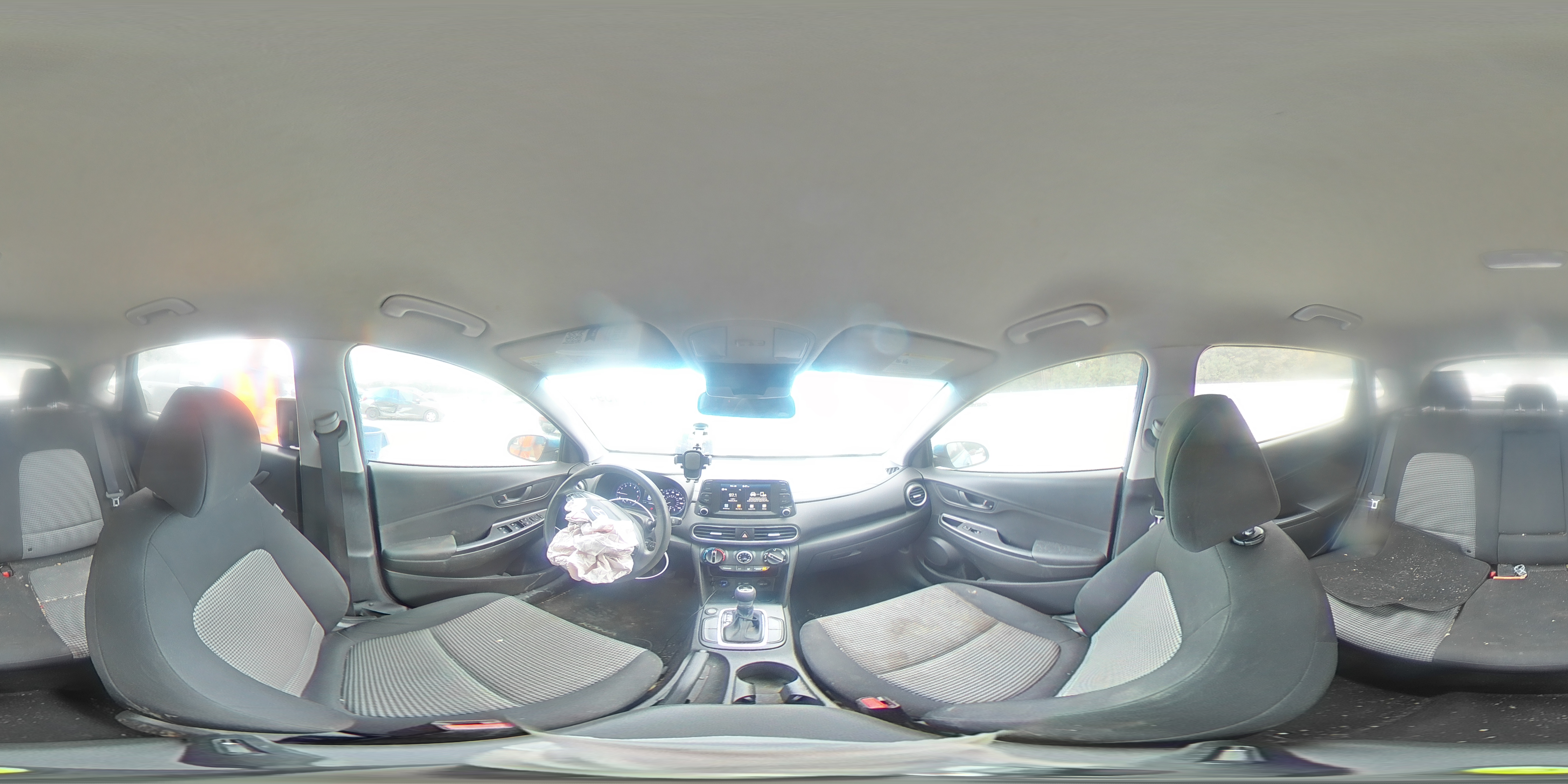2019 Hyundai Kona VIN KM8K12AA6KU229718 Copart auction photo, front end damage thumbnail 13