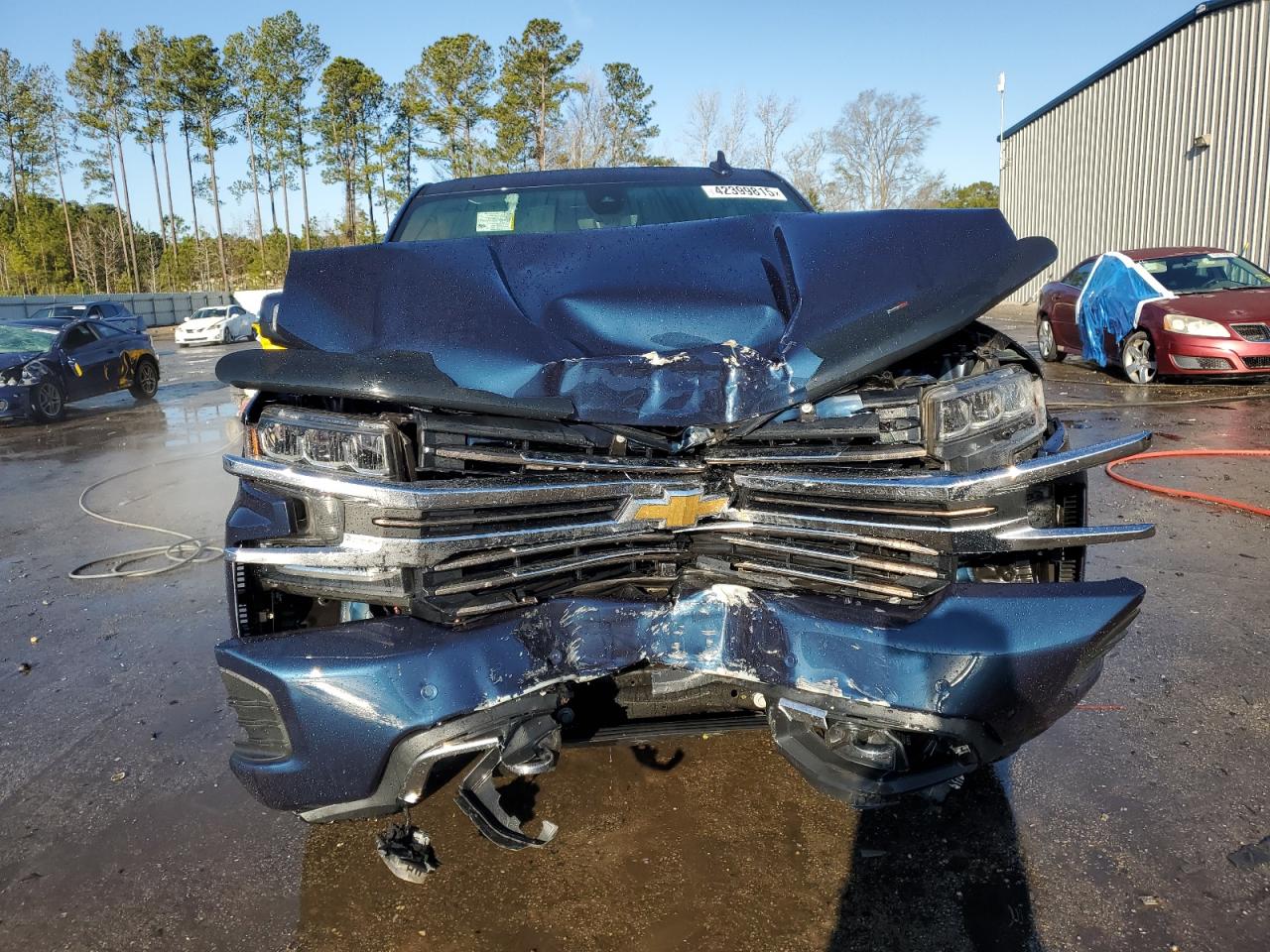 2020 Chevrolet Silverado VIN 3GCUYHED0LG364794 Copart auction photo, front end damage thumbnail 5