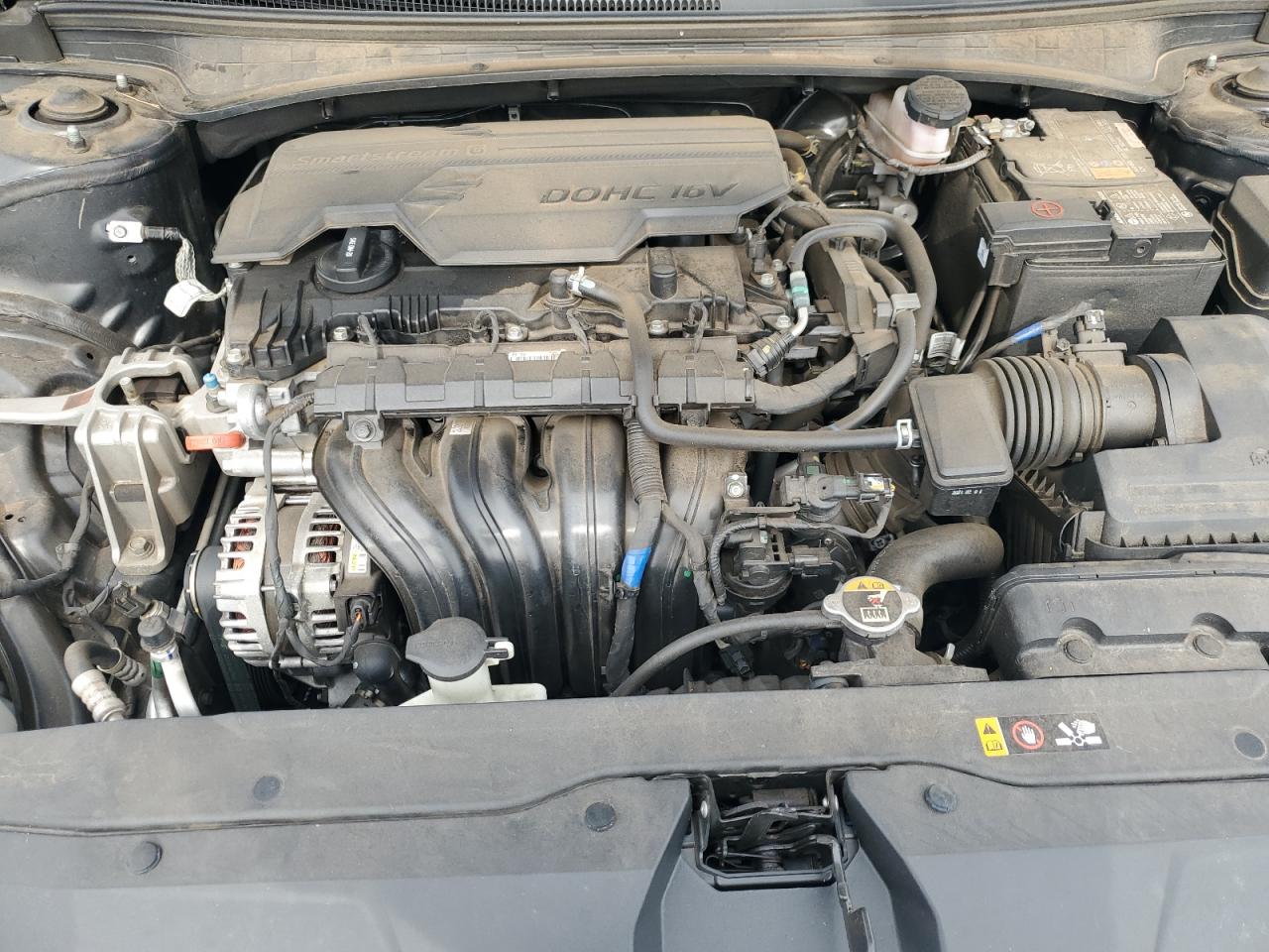2021 Hyundai Elantra VIN 5NPLM4AG2MH036978 Copart auction photo, rear end damage thumbnail 12