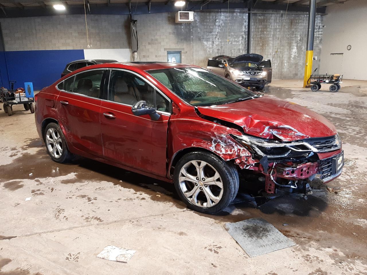 2017 Chevrolet Cruze VIN 1G1BF5SM1H7139098 Copart auction photo, front end / side damage thumbnail 4