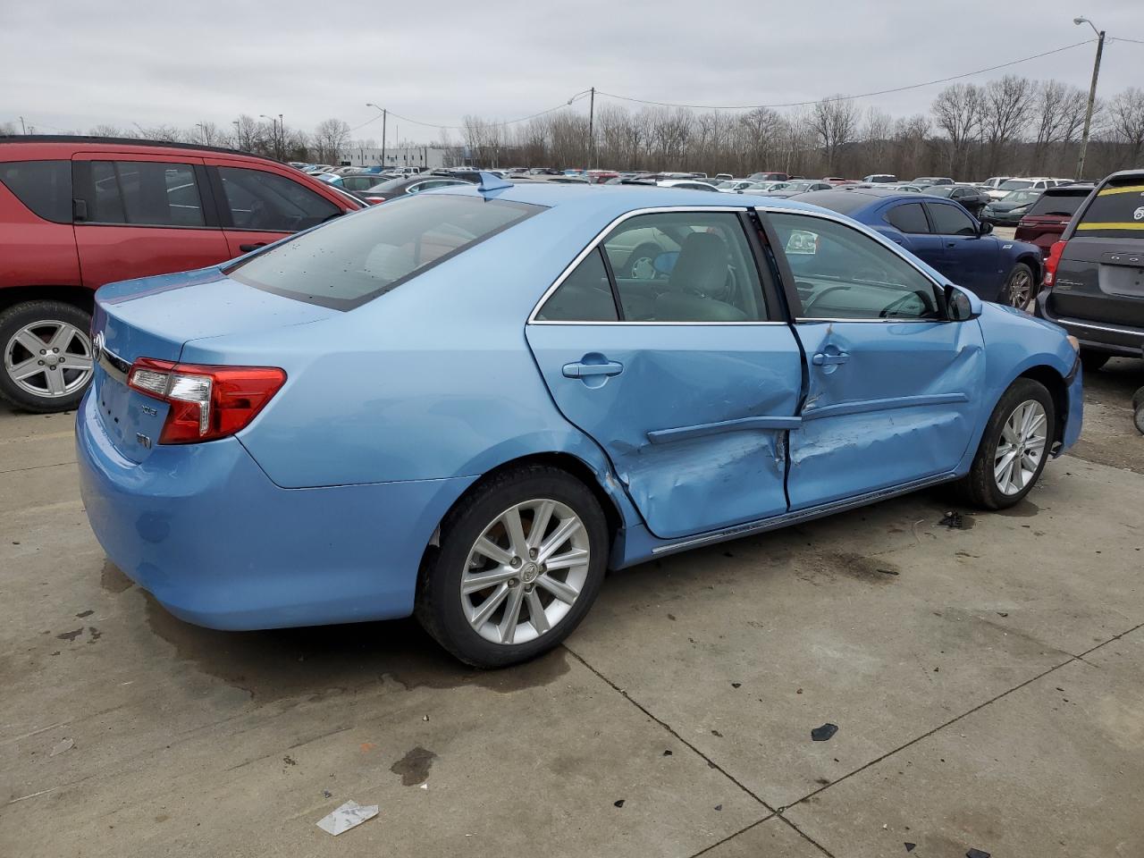 2013 Toyota Camry VIN 4T1BD1FK4DU070543 Copart auction photo, side / front end damage thumbnail 3
