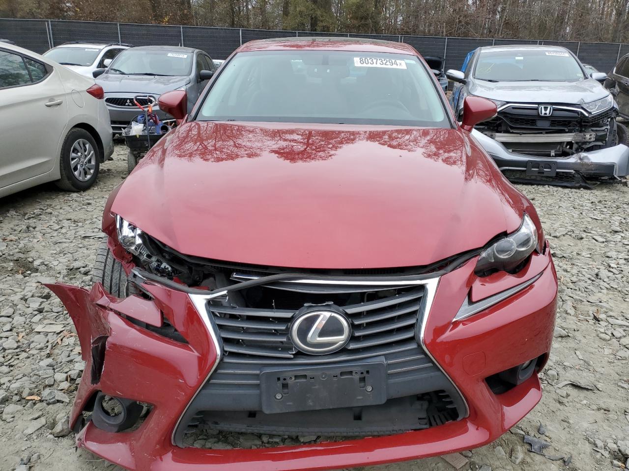 2015 Lexus IS VIN JTHCF1D20F5022510 Copart auction photo, front end damage thumbnail 5