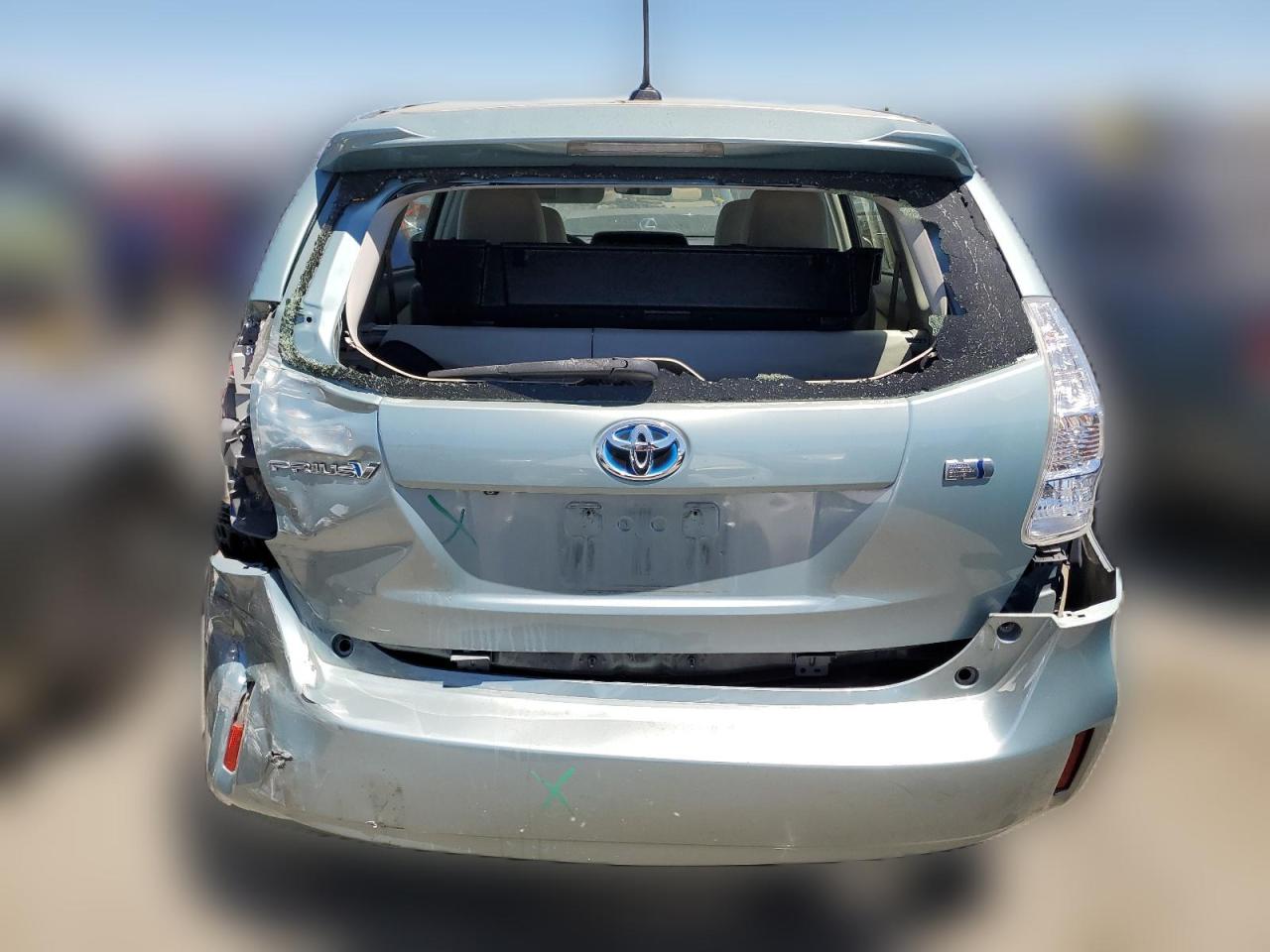 2013 Toyota Prius VIN JTDZN3EU1D3227403 Copart auction photo, rear end damage thumbnail 6