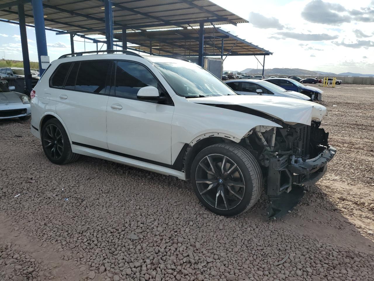 2021 BMW X7 VIN 5UXCW2C06M9E49916 Copart auction photo, front end damage thumbnail 4