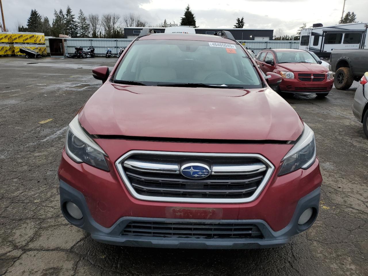 2018 Subaru Outback VIN 4S4BSAHC1J3217477 Copart auction photo, side / front end damage thumbnail 6