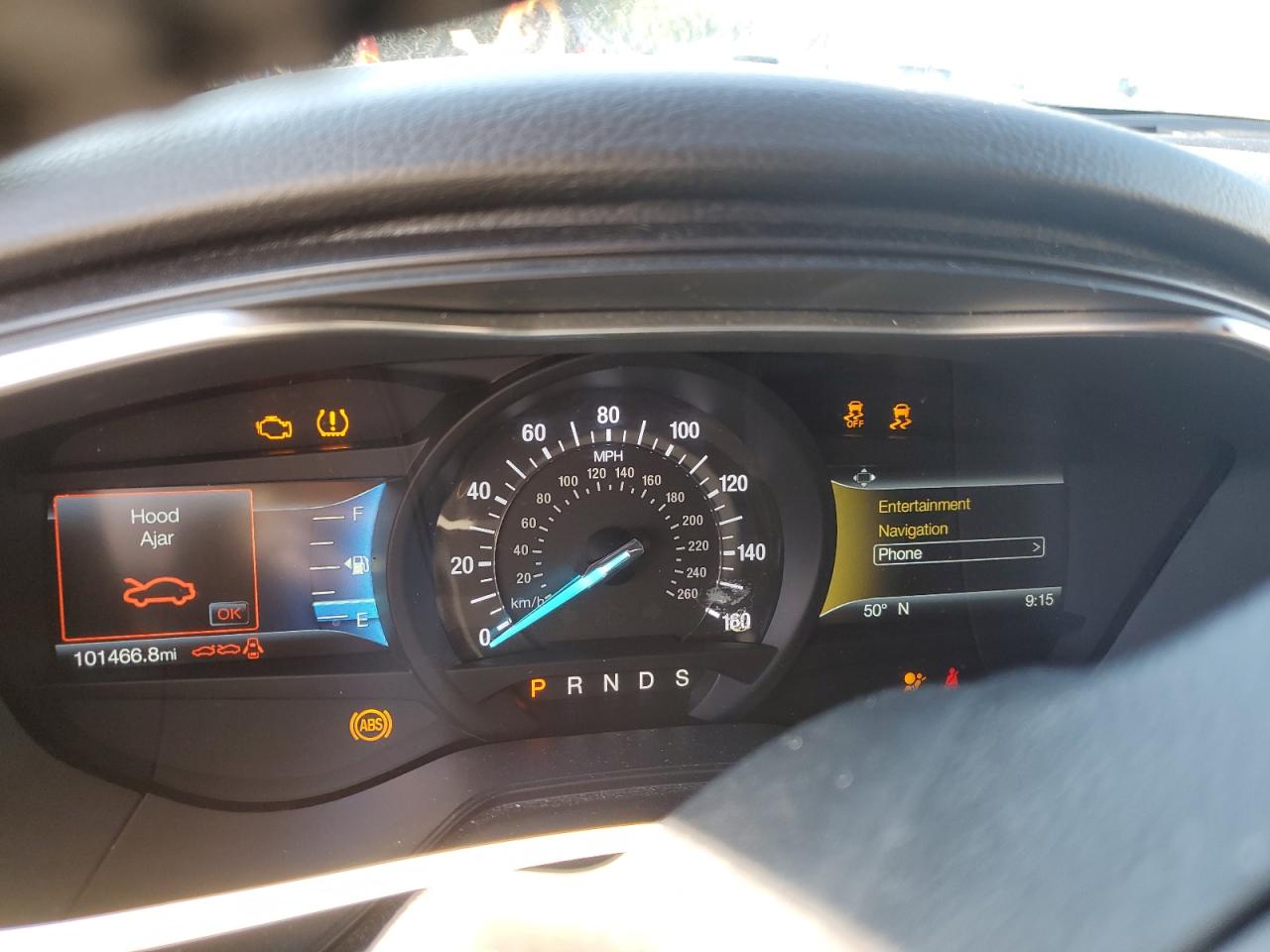 2020 Ford Fusion VIN 3FA6P0D91LR193347 Copart auction photo, front end damage thumbnail 9