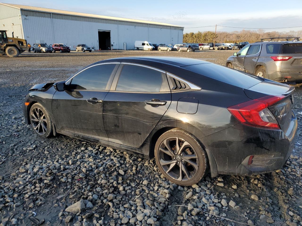 2020 Honda Civic VIN 2HGFC2F8XLH503305 Copart auction photo, side / front end damage thumbnail 2