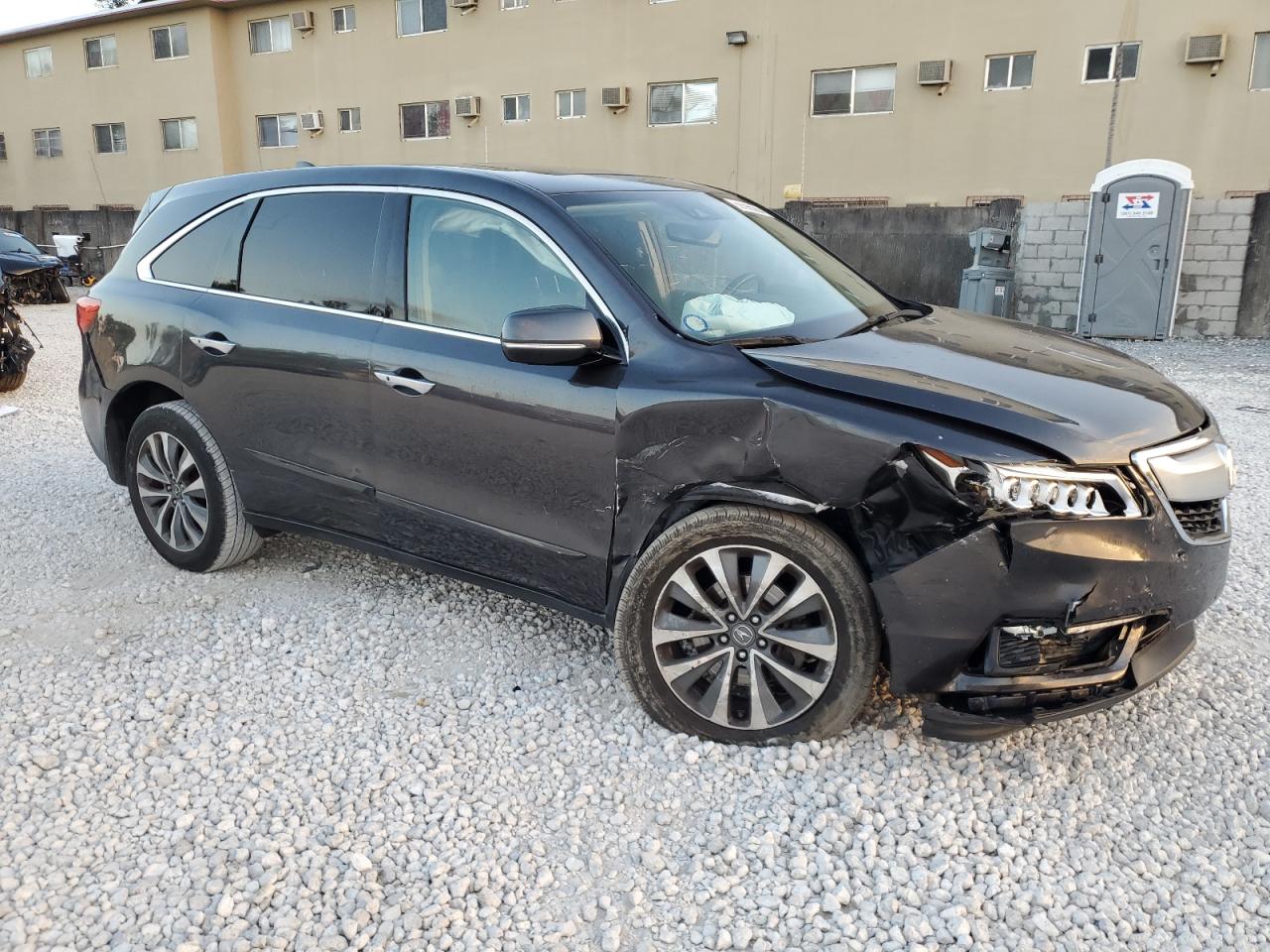 2016 Acura MDX VIN 5FRYD3H46GB015497 Copart auction photo, undercarriage / front end damage thumbnail 4