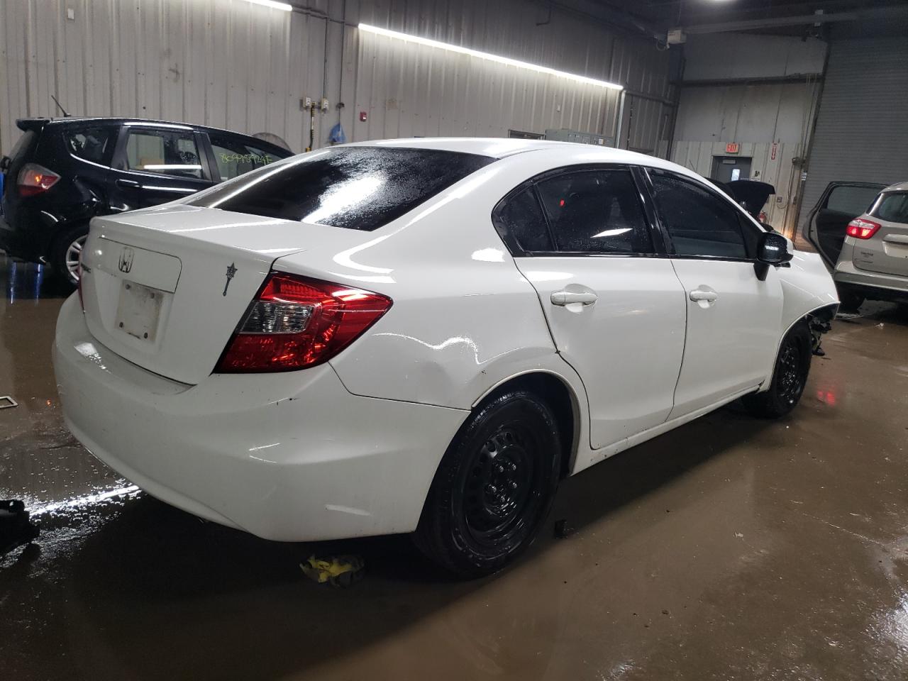 2012 Honda Civic VIN 19XFB2F55CE100660 Copart auction photo, front end damage thumbnail 3