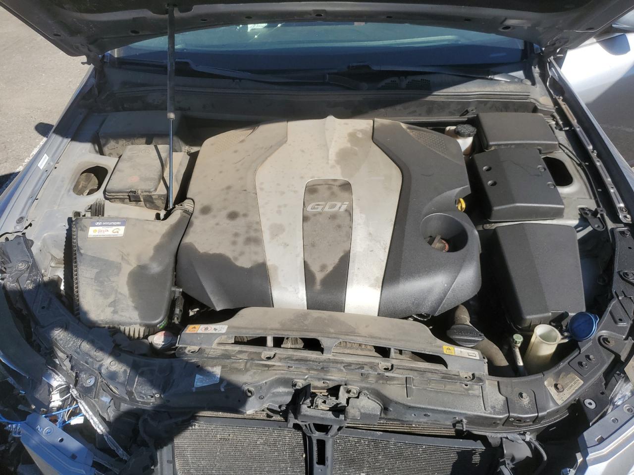 2014 Hyundai Genesis VIN KMHGC4DD9EU264887 Copart auction photo, front end / side damage thumbnail 11