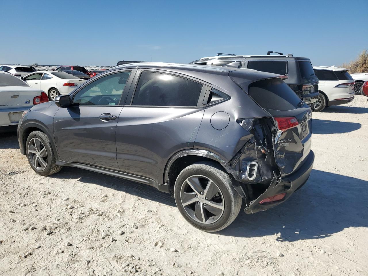 2022 Honda HR-V VIN 3CZRU5H51NM712055 Copart auction photo, rear end damage thumbnail 2