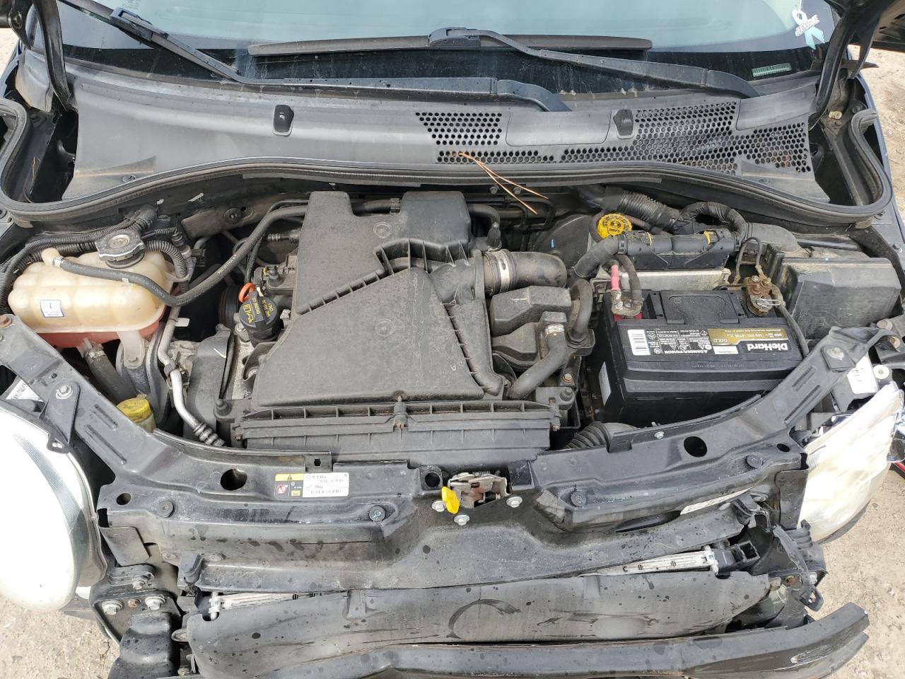2013 Fiat 500 VIN 3C3CFFAR0DT666008 Copart auction photo, front end damage thumbnail 11