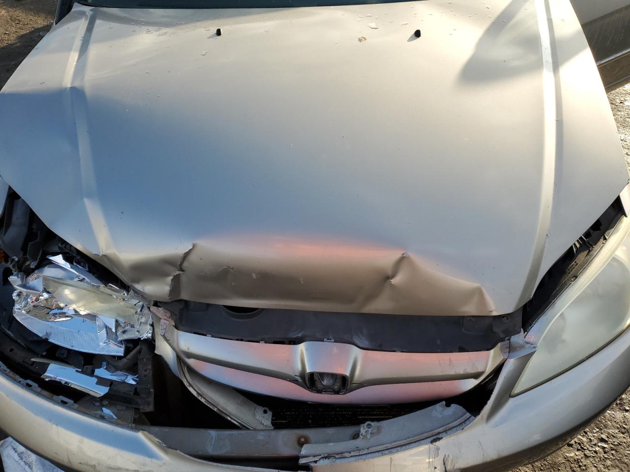 2005 Honda Civic VIN 2HGES16535H617907 Copart auction photo, front end / rear end damage thumbnail 11