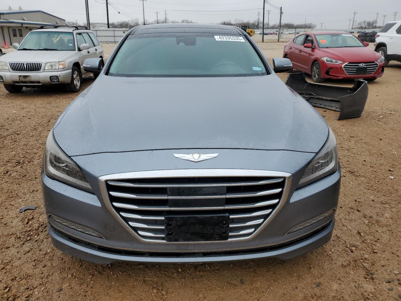 2015 Hyundai Genesis VIN KMHGN4JF4FU025040 Copart auction photo, rear end damage thumbnail 5