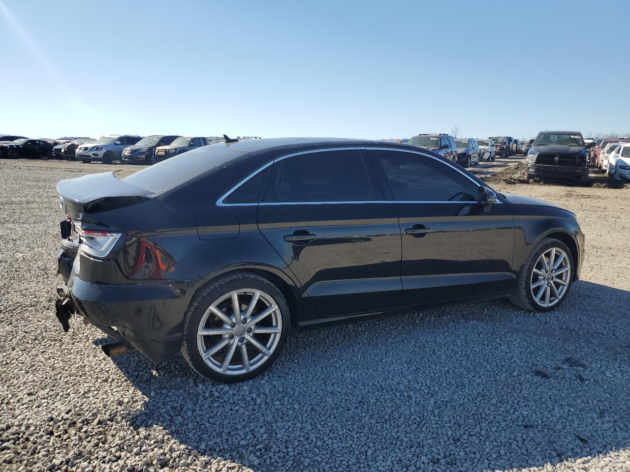 2015 Audi A3 VIN WAUBFGFF8F1036952 Copart auction photo, rear end / front end damage thumbnail 3